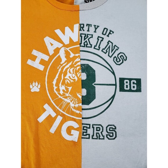 Stranger Things Two Tone Hawkins High School Shirt Mens XL Netflix Series Show - Picture 3 of 9